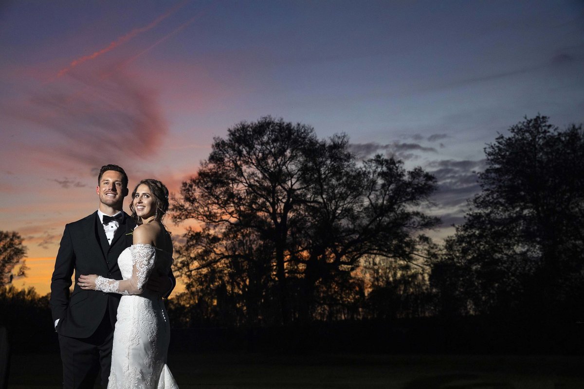 White Room St. Augustine wedding ceremony in golden light